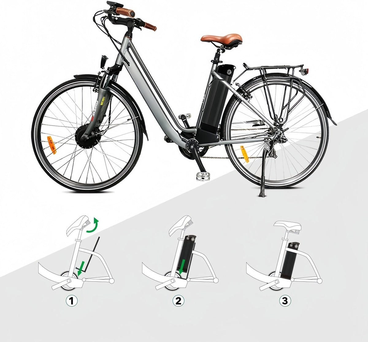 Batería Bicicleta Electrica 36V 20Ah 720Wh Samsung LG Litio Ion IP67 Waterproof
