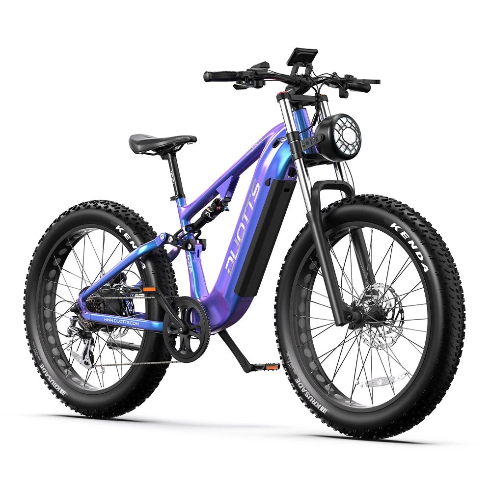 Bicicletta Elettrica 26" Off-Road, 48V 20Ah, 8 Marce, Doppi Ammortizzatori 120km