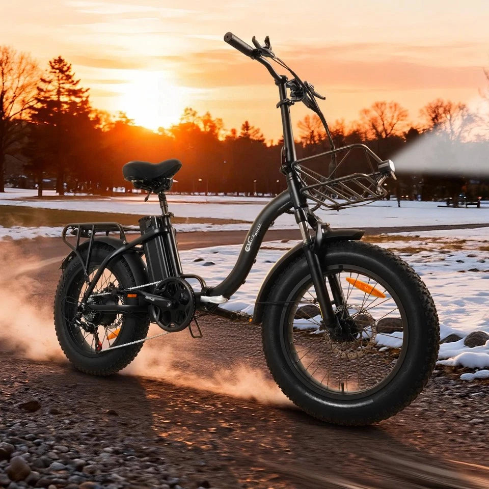 E-bike Pieghevole 20×4 Gomme Grasse Batteria 864Wh Rimovibile Autonomia 55km