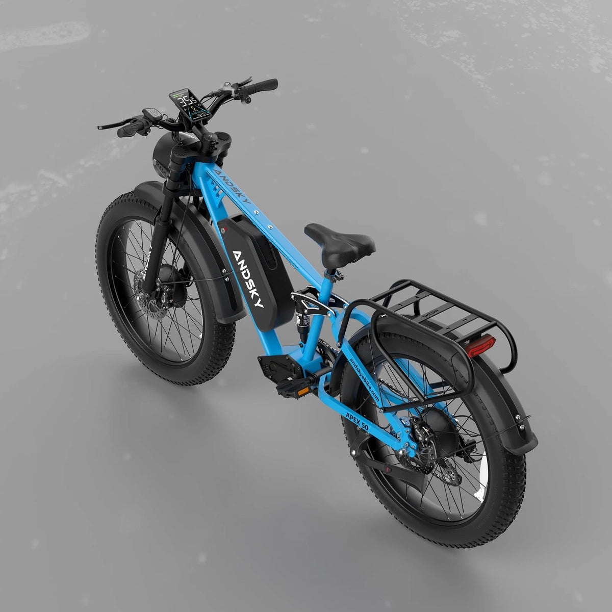 3000W Peak Dual Motor Ebike for Adults 26" Fat Tire Full Suspension 100Miles