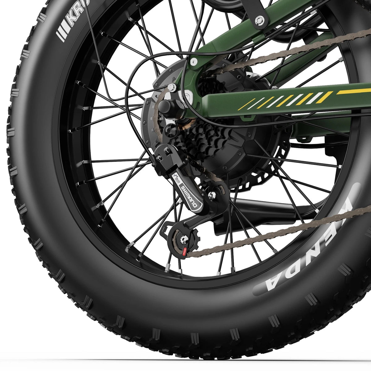 E-bike pieghevole doppio motore 250W 48V 1080Wh autonomia 100km ruote fat
