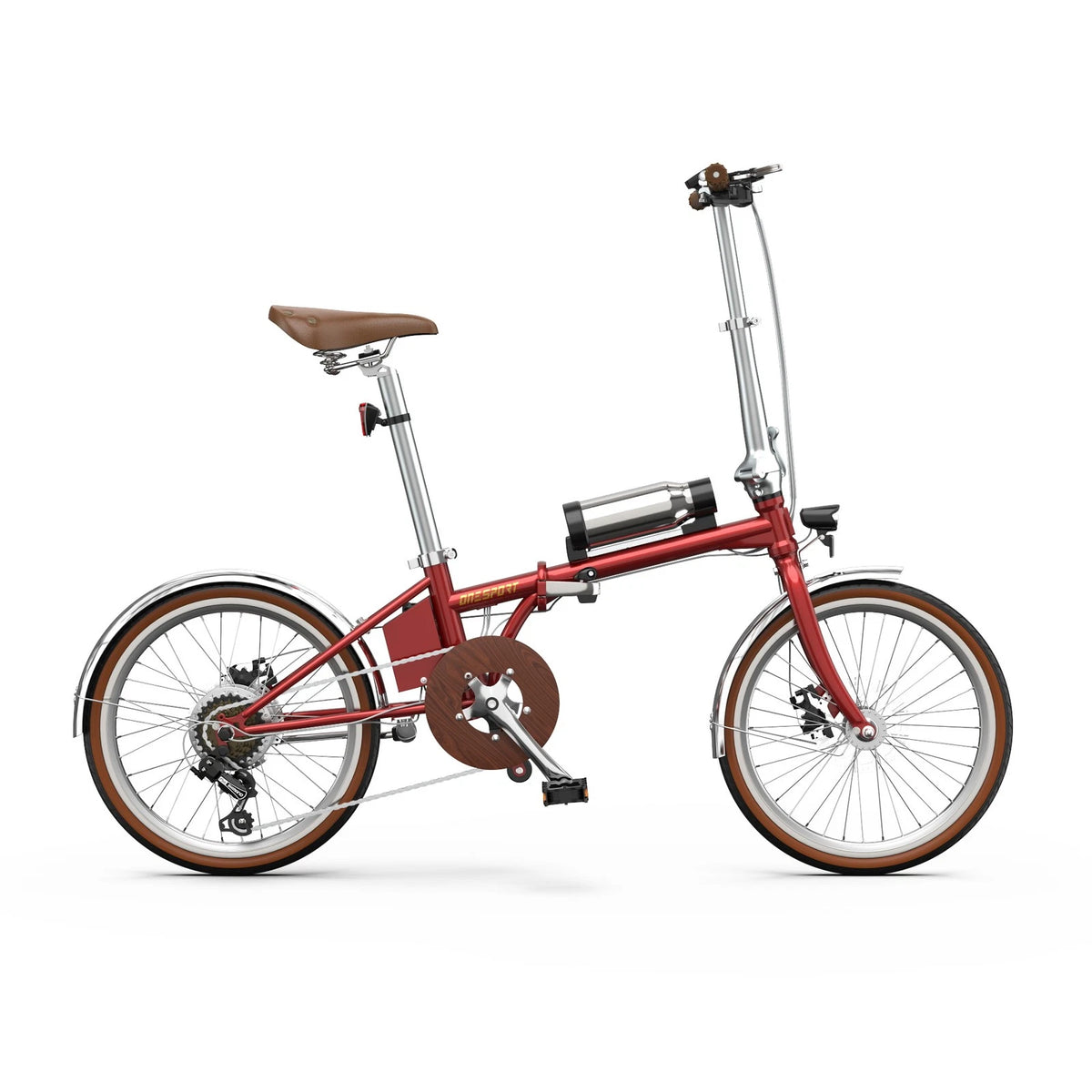 ONESPORT OT02 Pro Bicicletta Elettrica Pieghevole Leggera Acciaio Cromoly 250W
