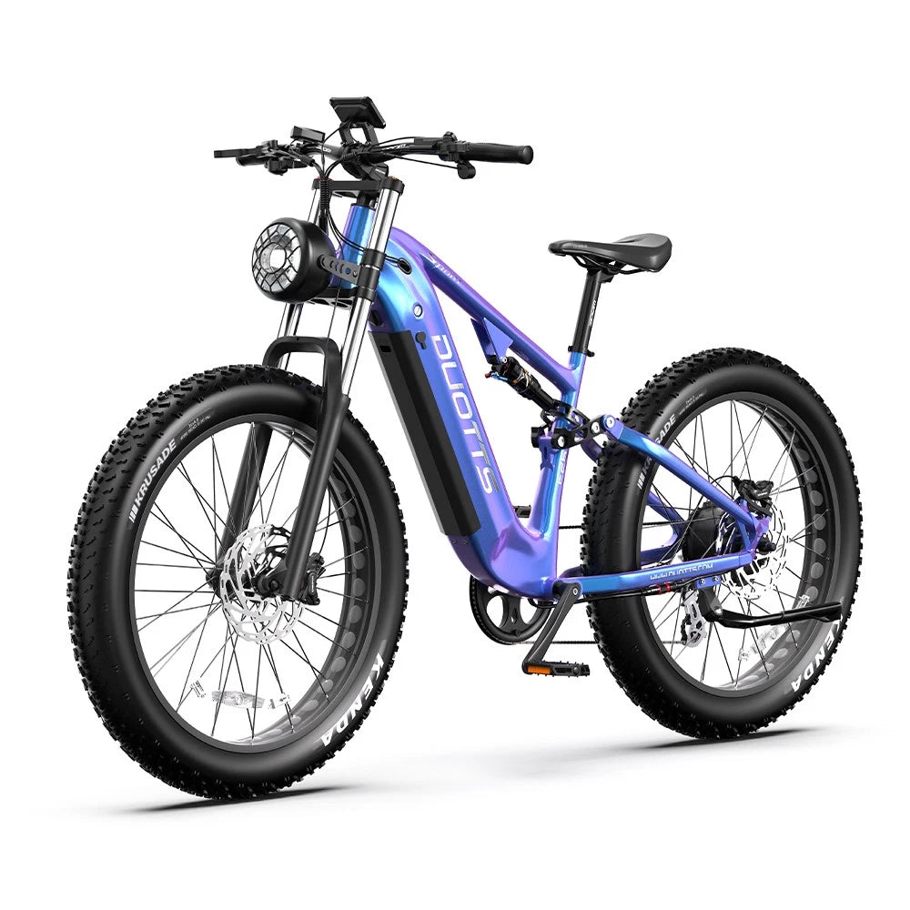 Bicicletta Elettrica 26" Off-Road, 48V 20Ah, 8 Marce, Doppi Ammortizzatori 120km