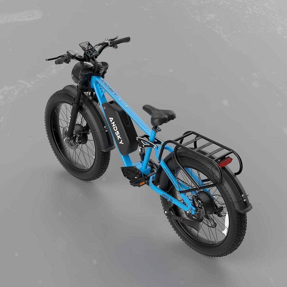 3000W Peak Dual Motor Ebike for Adults 26" Fat Tire Full Suspension 100Miles