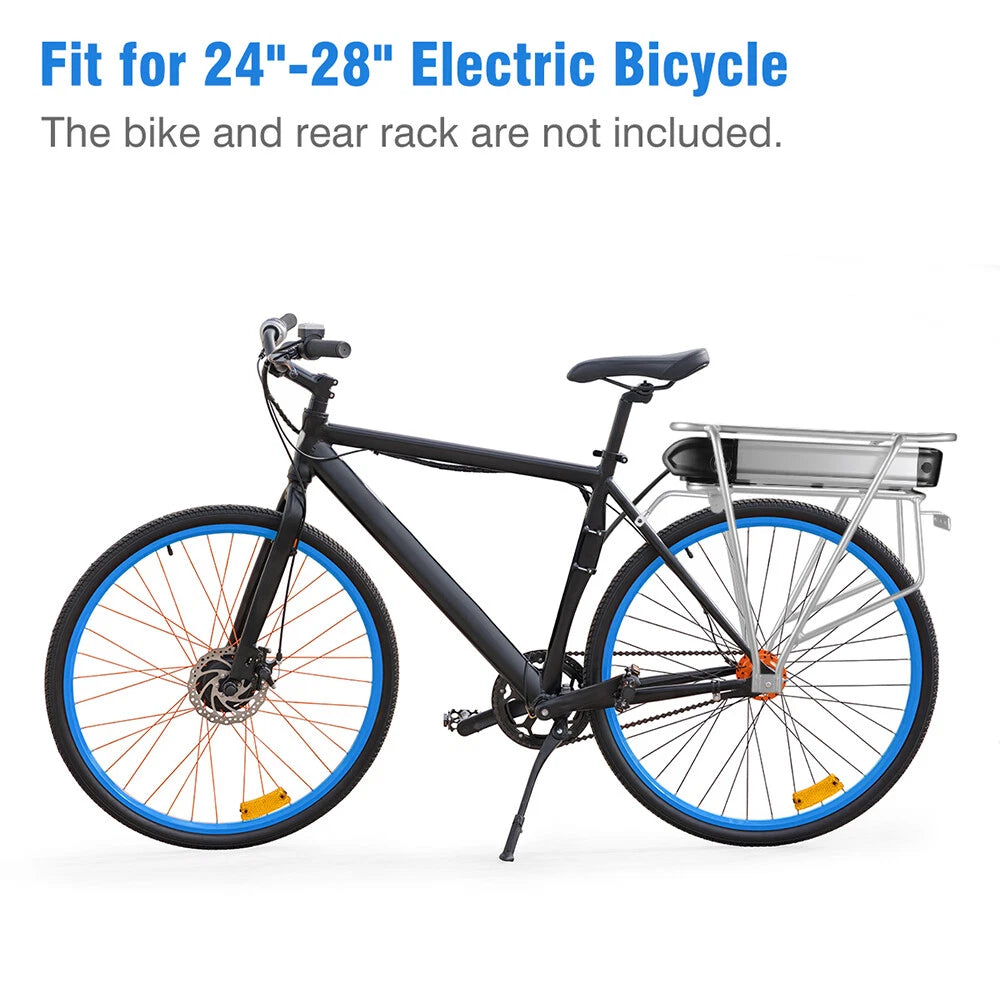 48V 15Ah 720Wh E Bike Lithium Battery 30A BMS Battery Pack Without Rear Rack