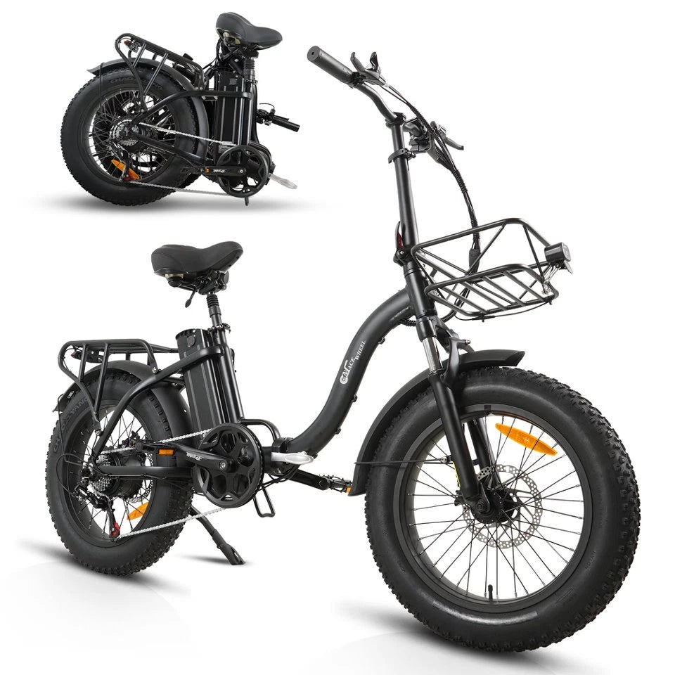 E-bike Pieghevole 20×4 Gomme Grasse Batteria 864Wh Rimovibile Autonomia 55km