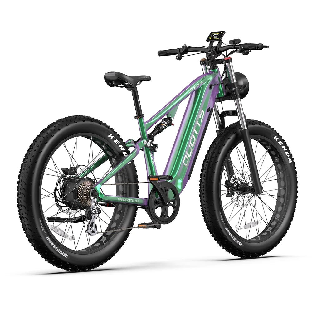 Bicicletta Elettrica 26" Off-Road, 48V 20Ah, 8 Marce, Doppi Ammortizzatori 120km