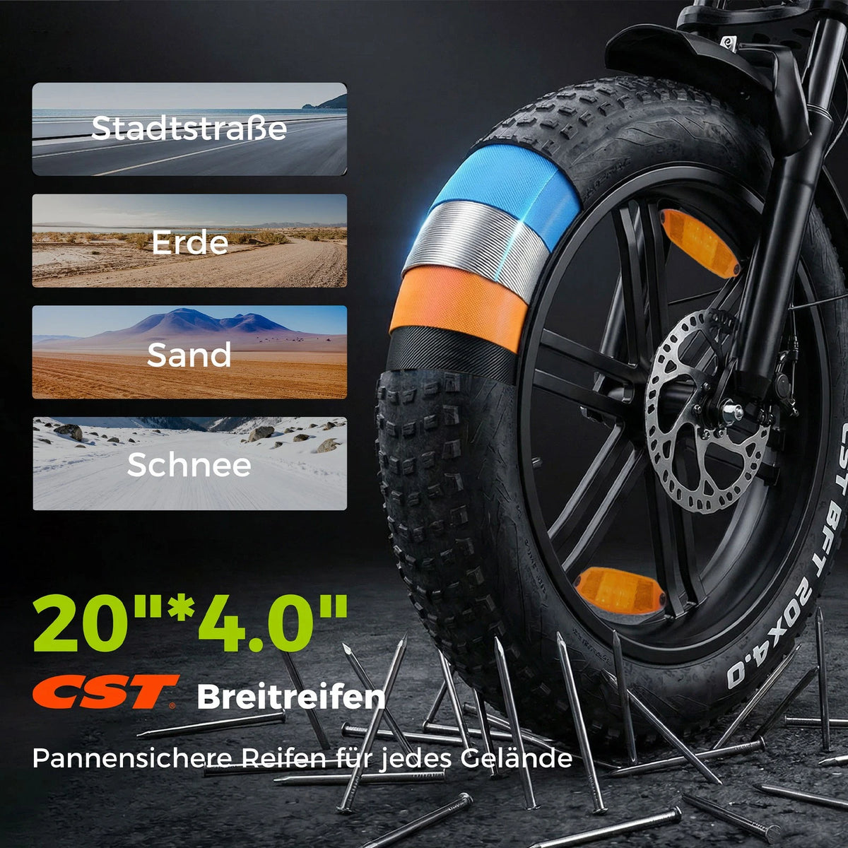 Bici Elettrica Fuoristrada 7 Velocità 25 Km/h Sospensione Completa 48v 720wh