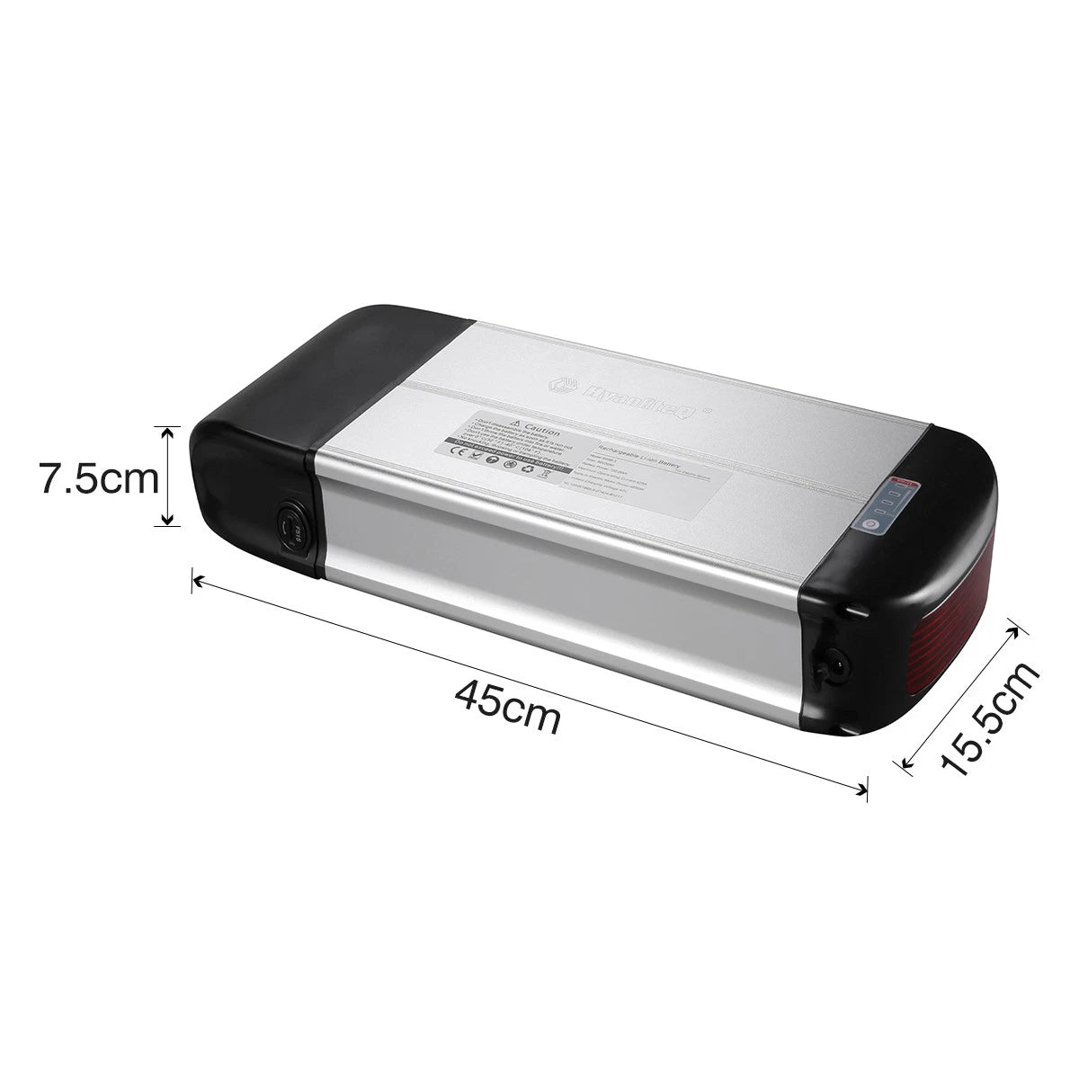 48V 15Ah 720Wh E Bike Lithium Battery 30A BMS Battery Pack Without Rear Rack