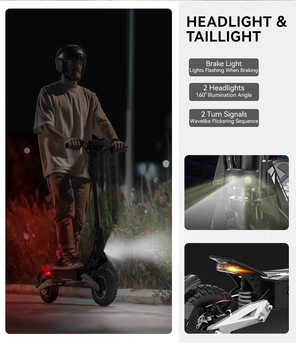 Monopattino Ripiegabile Elettrico 250W Ruote Fuoristrada11 Pollici 25 km/h 45 km