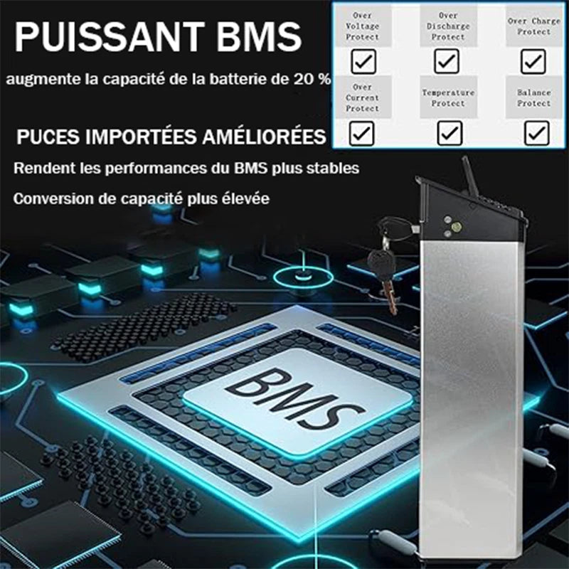 ENGWE Batteria 48V 720Wh Per Bici Elettrica Pieghevole Ideale Percorsi Urbani