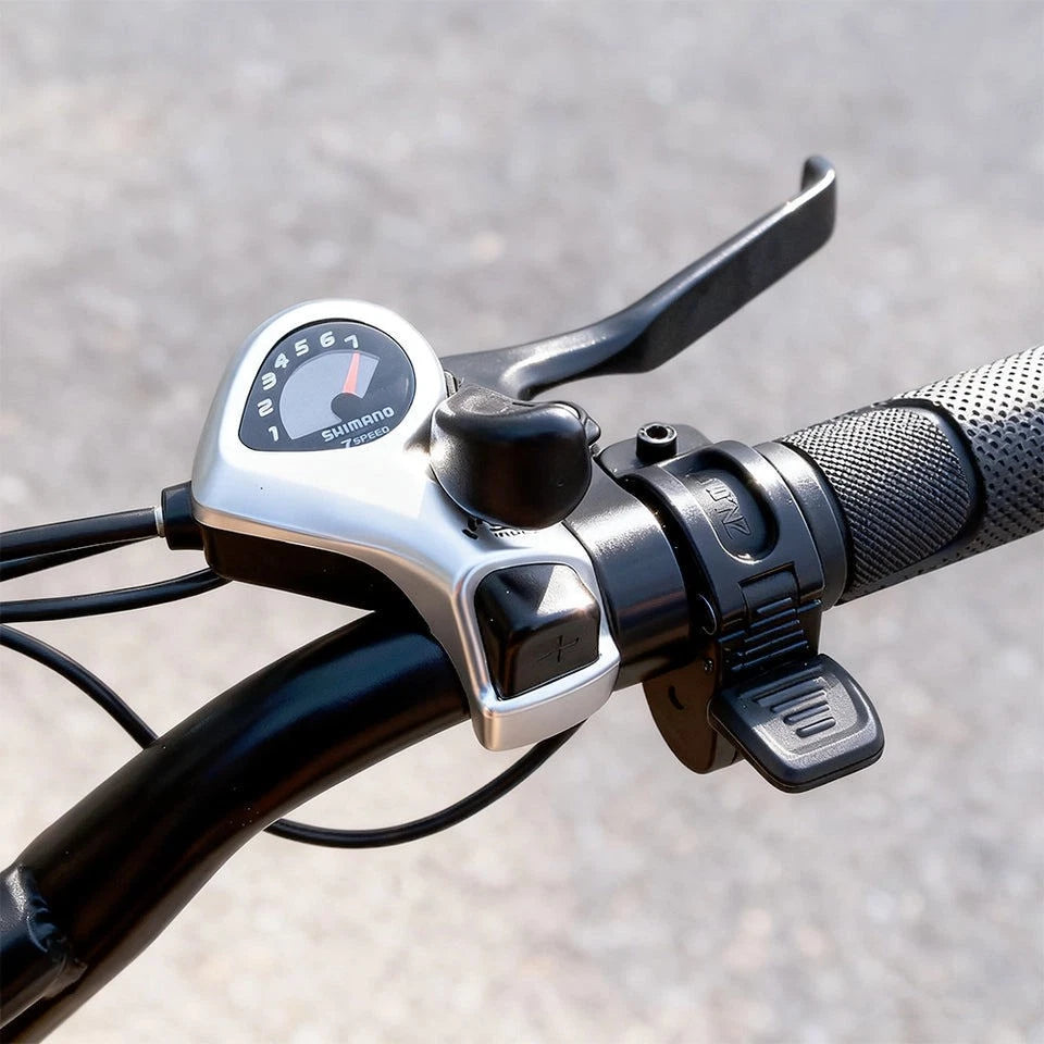 Bici Elettrica Fuoristrada 7 Velocità 25 Km/h Sospensione Completa 48v 720wh