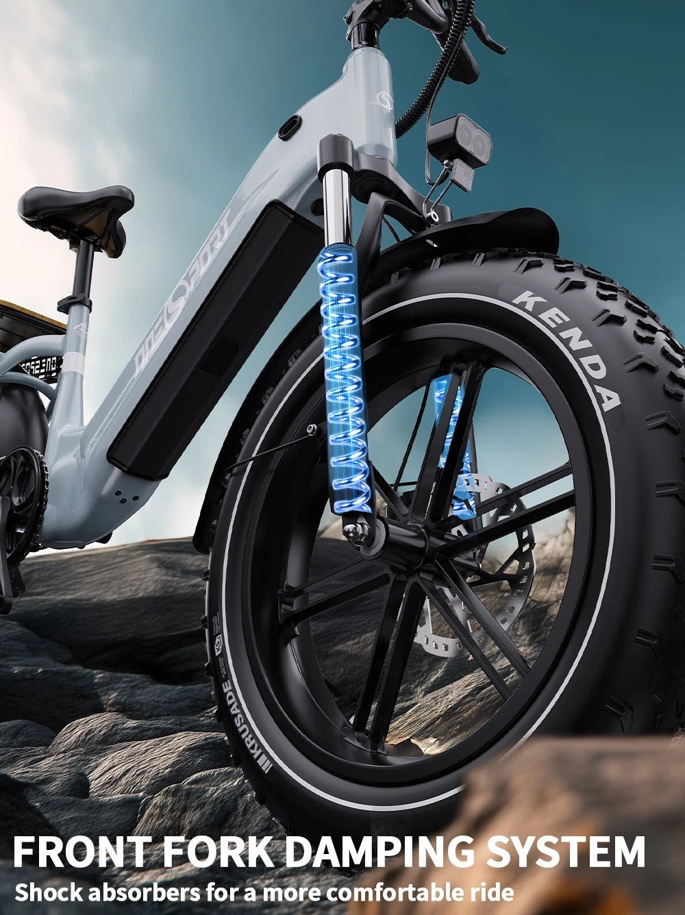 ONESPORT OT08 Bicicletta Elettrica 20" 864Wh 7Vel Autonomia 90km City Pendolare