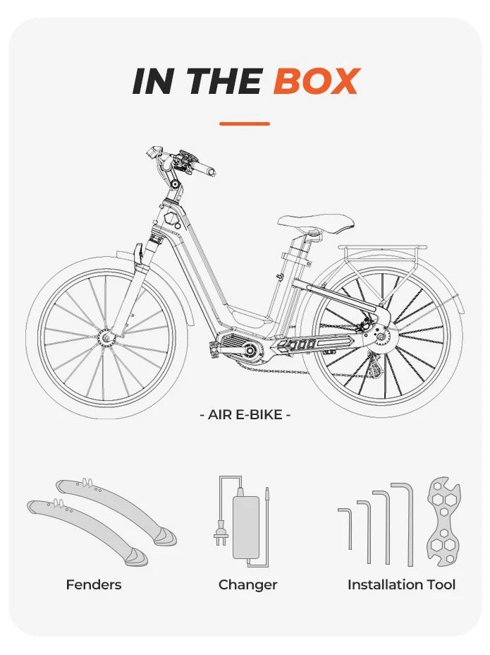 Bici Elettrica Doppia Batteria Motore 250W Autonomia 206km Navigazione Bluetooth