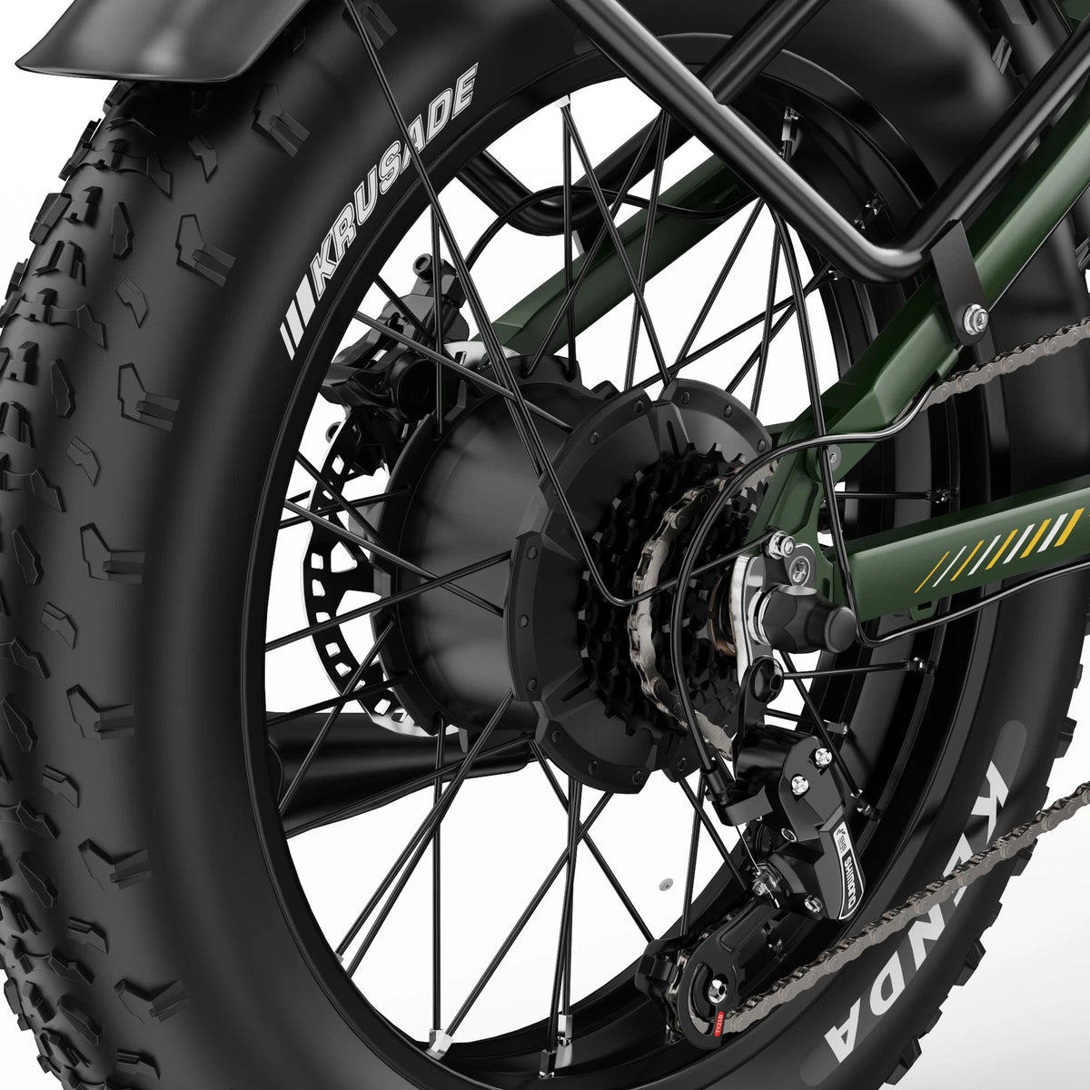 E-bike pieghevole doppio motore 250W 48V 1080Wh autonomia 100km ruote fat