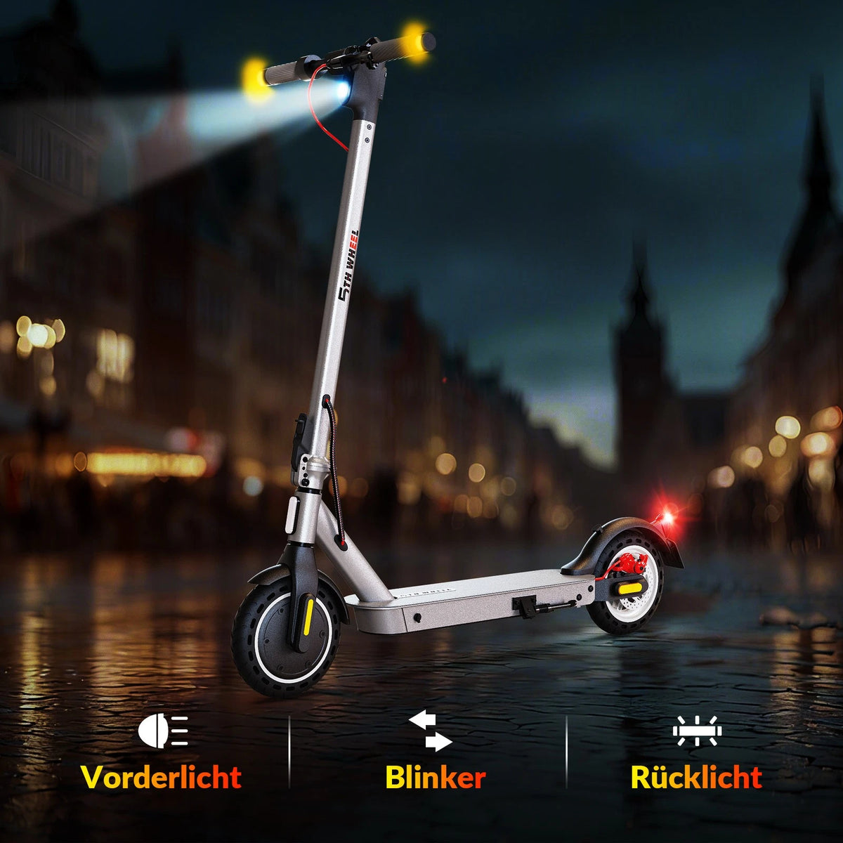 E-Scooter 350W 36V 7,5Ah 32km LCD Display LED Blinker Bluetooth App