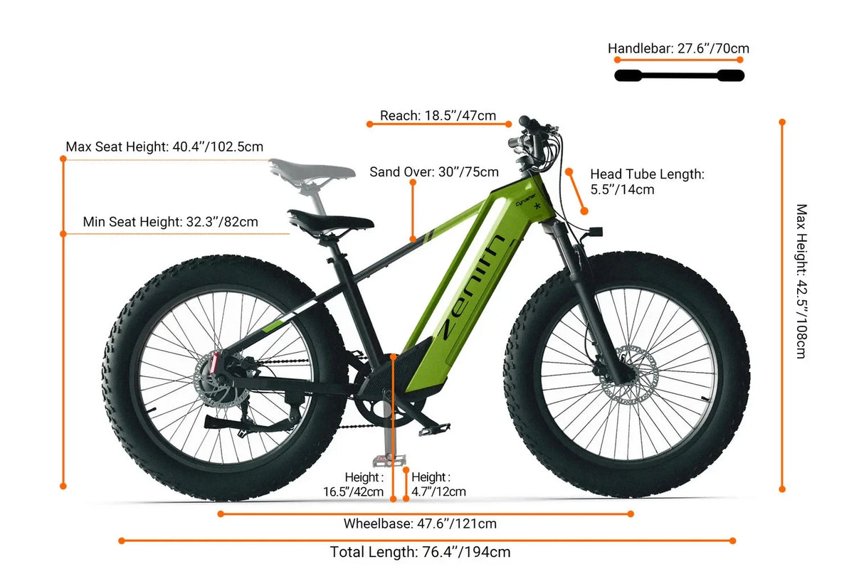 Bici elettrica da montagna E‑MTB 26" 250W 52V 20Ah tutti i terreni