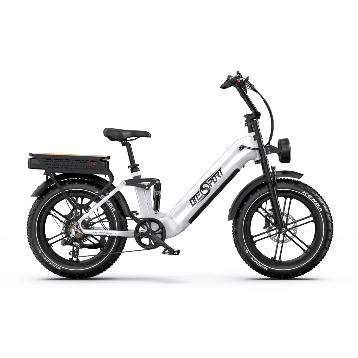 Onesport OT08Pro E-Bike 1728Wh Batteria Doppia 190km Full Suspension 7 Velocità