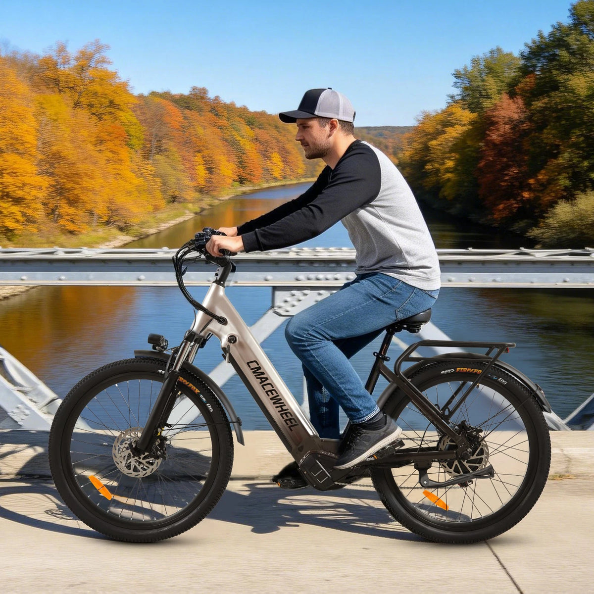 Bici Elettrica L26 Adulti 250W Batteria Rimovibile 840Wh 60km 26" 7 Velocità