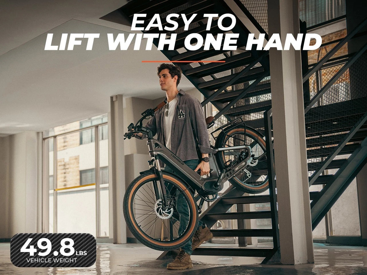 Bici Elettrica Doppia Batteria Motore 250W Autonomia 206km Navigazione Bluetooth