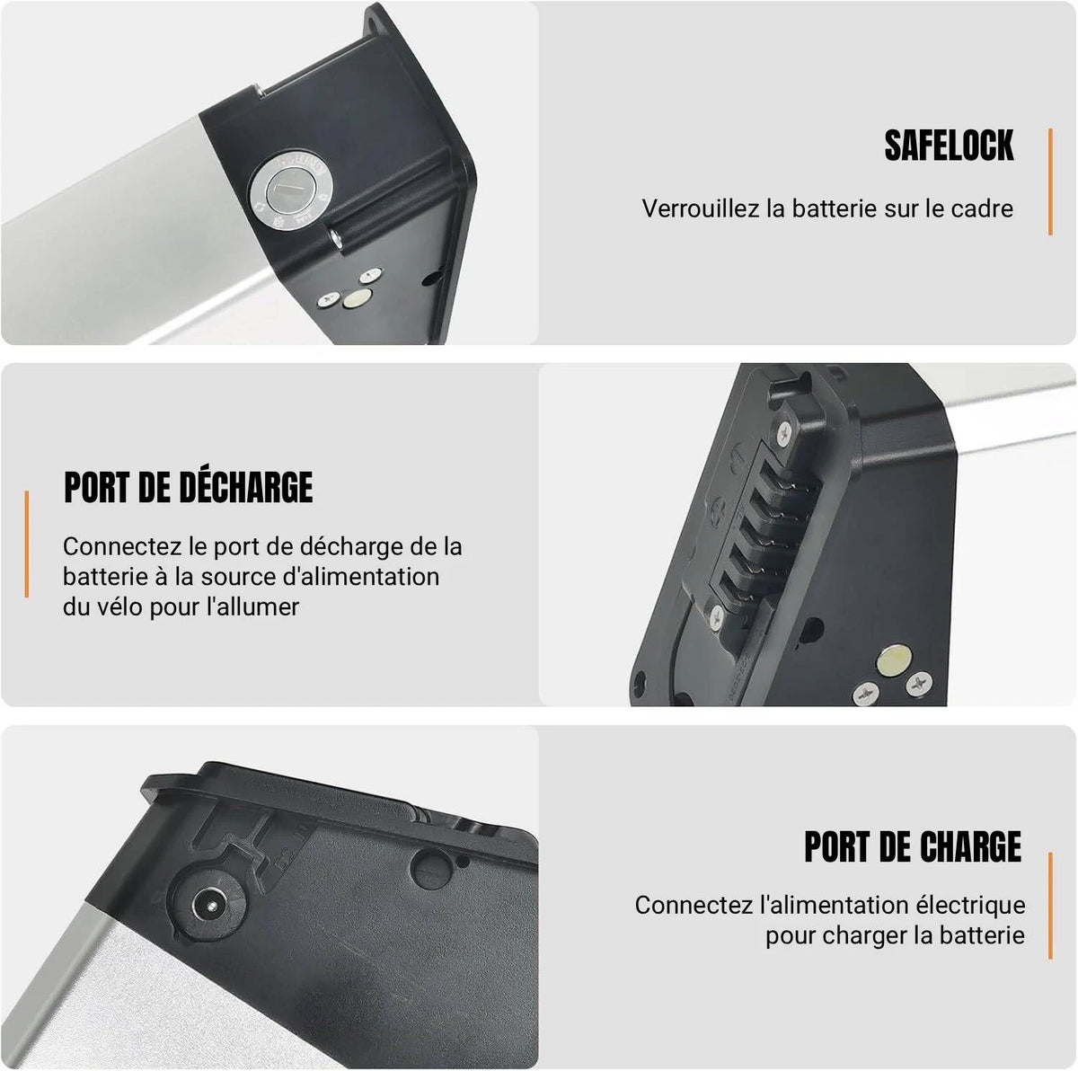 ENGWE Batteria 48V 720Wh Per Bici Elettrica Pieghevole Ideale Percorsi Urbani