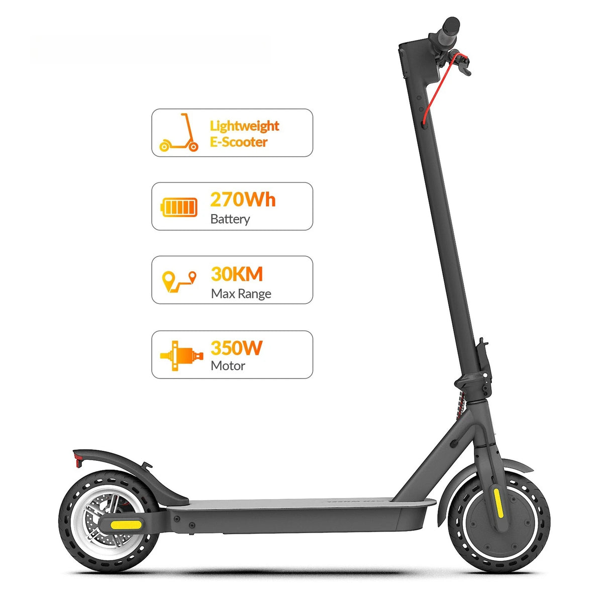 Monopattino Elettrico 350W 20km/h Autonomia 30km Ruote Piene 8,5 Pollici
