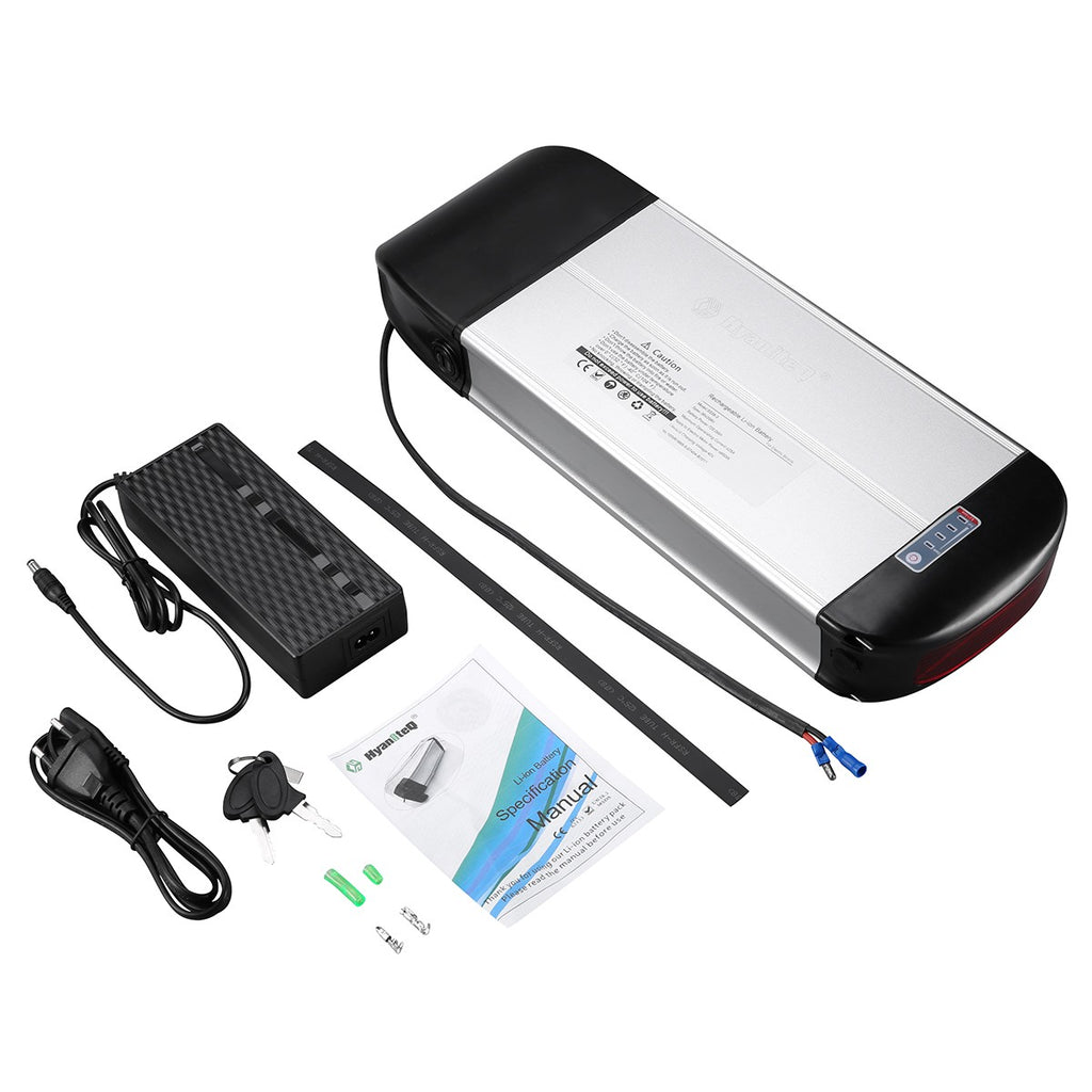 Pacco batteria agli ioni di litio 36V 20Ah portapacchi posteriore per e‑bike