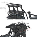 E-Bike Rear Rack Expandable Double Deck Battery Cargo Rack for Electric Bike