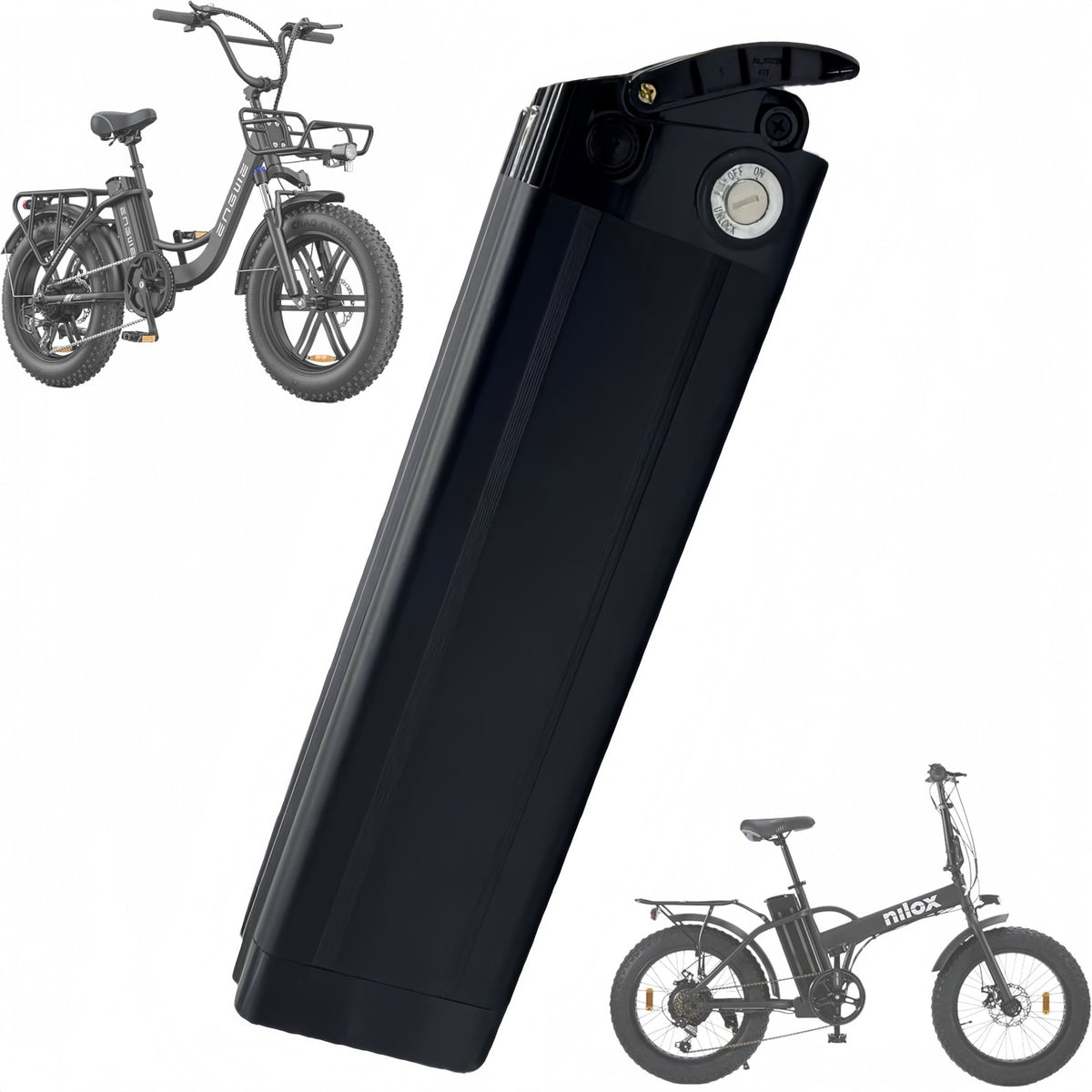 Batteria Litio 48v 20ah Poisson Argenté Per Bici Elettrica 750w Alta Durabilità