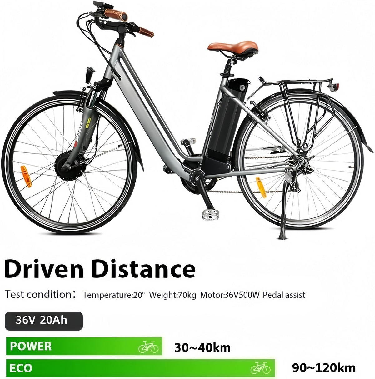 Batería Bicicleta Electrica 36V 20Ah 720Wh Samsung LG Litio Ion IP67 Waterproof