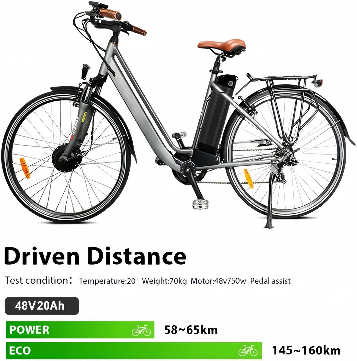 Batteria Litio 48v 20ah Poisson Argenté Per Bici Elettrica 750w Alta Durabilità