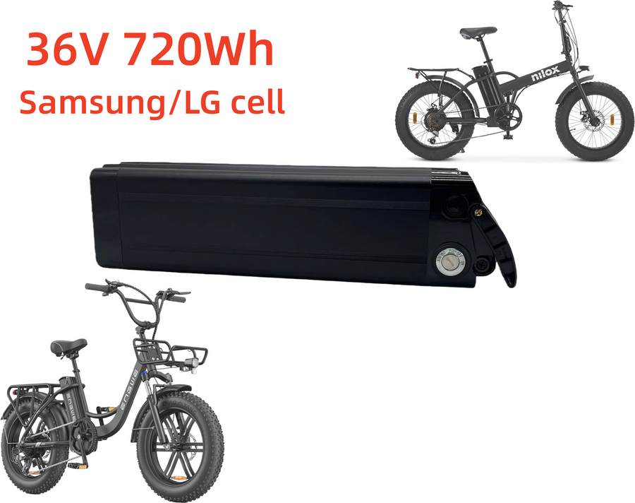 Batería Bicicleta Electrica 36V 20Ah 720Wh Samsung LG Litio Ion IP67 Waterproof