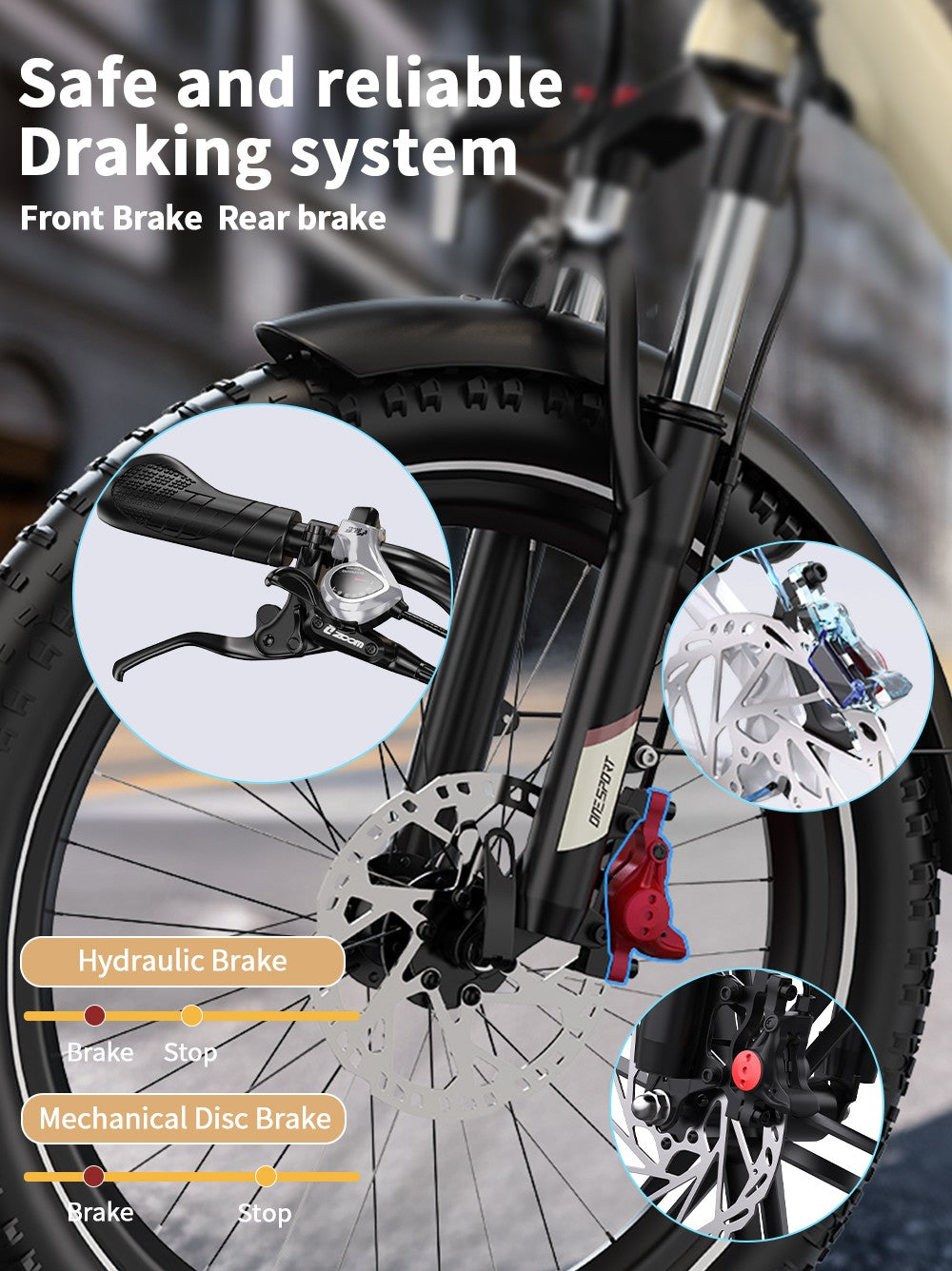Onesport OT30 Pro Triciclo Elettrico 500W 864Wh 90Km Shimano 7V Freno a Disco