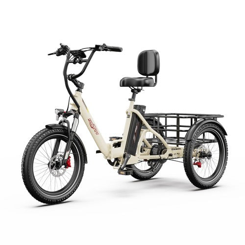 Onesport OT30 Pro Triciclo Elettrico 500W 864Wh 90Km Shimano 7V Freno a Disco