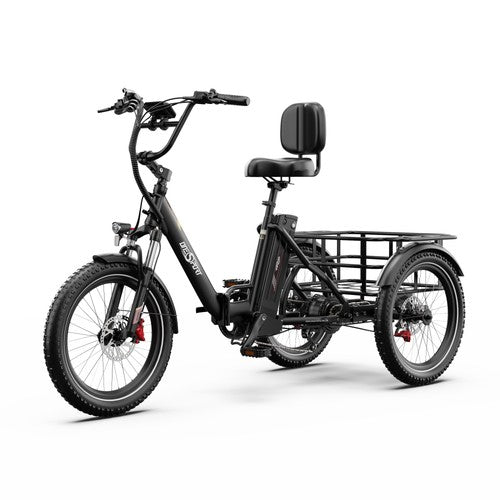 Onesport OT30 Pro Triciclo Elettrico 500W 864Wh 90Km Shimano 7V Freno a Disco