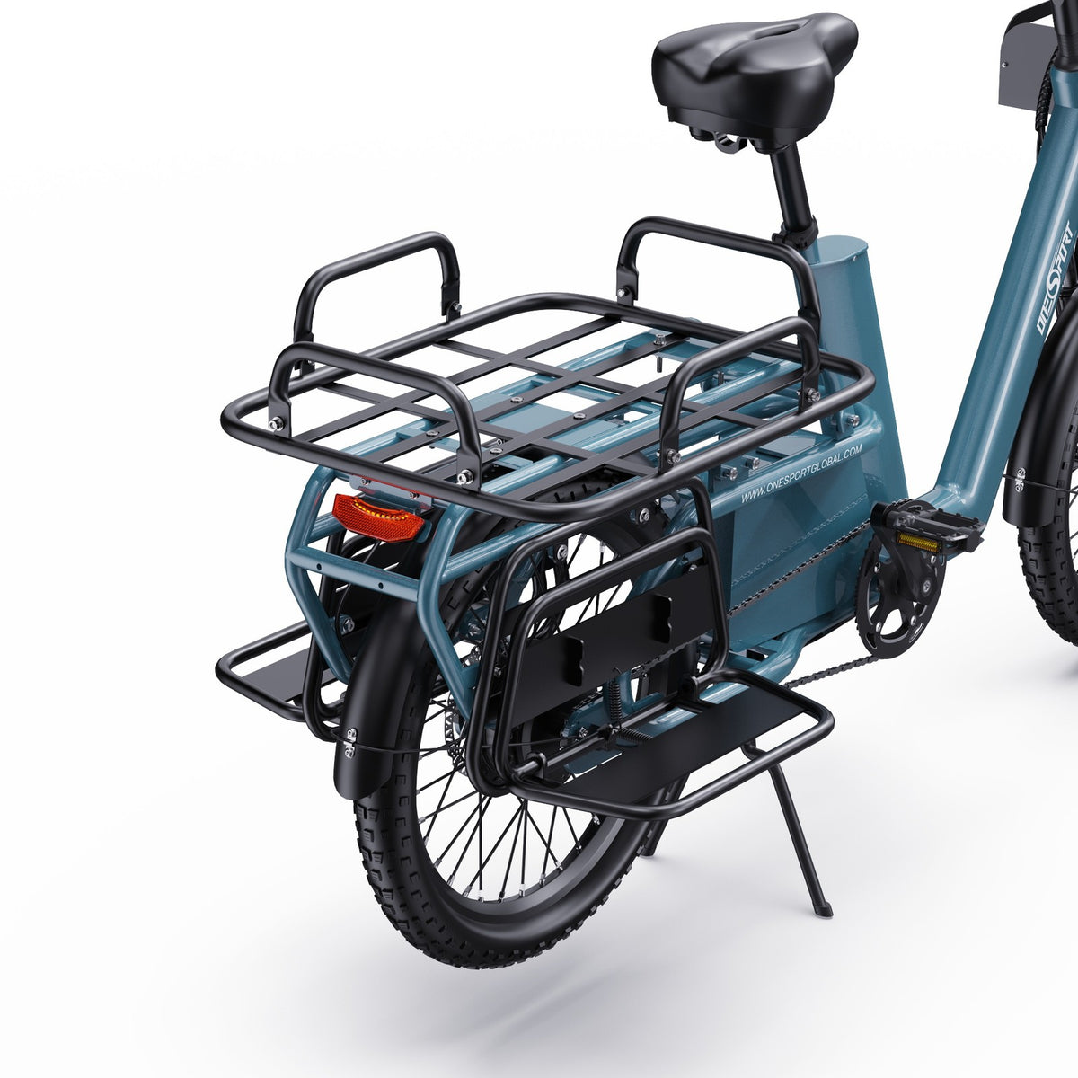 Bici elettrica cargo Fat Bike 20" 250W 25km/h 7 marce batteria estraibile 100km