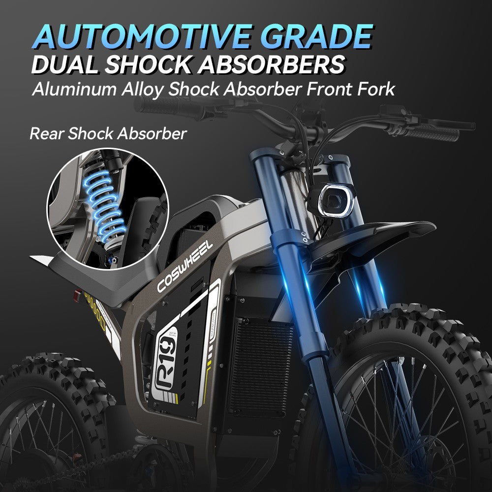 COSWHEEL R19 E-Bike Off Road 72V 9000W 200km Motocicletta Elettrica Adult E-bike