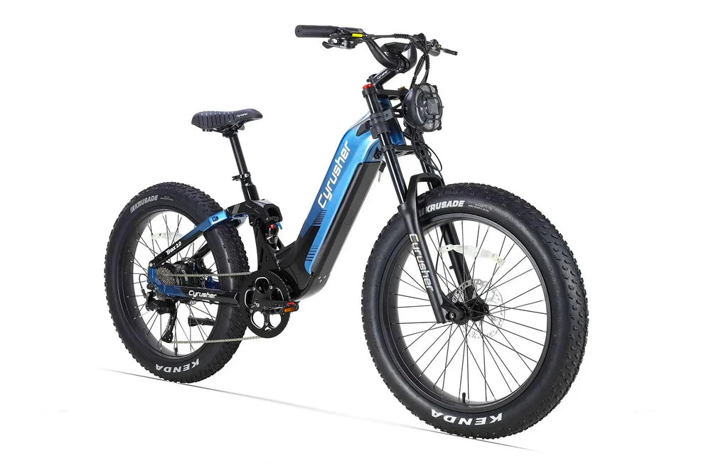 Cyrusher Trax2.0 Mountain All Terrain Air Shock 9-speed 750W 52V 20AH Ebike US