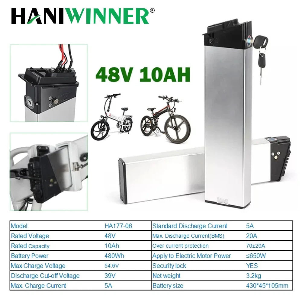 Electric Folding Bike Battery 48V 13Ah For Lankeleisi x3000plus TESGO Hummer Pro