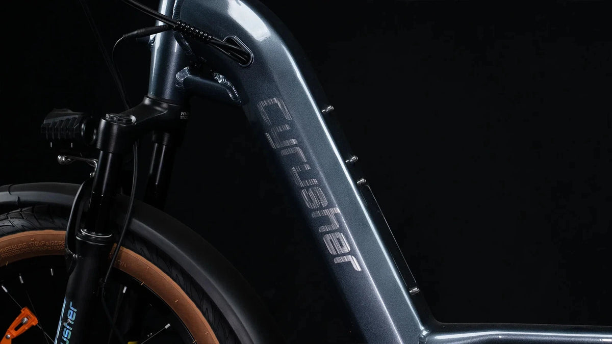 Bici Elettrica 48V 18Ah Luxe Telaio Passante Ruote Grasse 20" Per Città