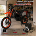 Electric Dirt Bike 3000W 45MPH,48V23Ah Battery,Hydrau<wbr/>lic Brake,Full Suspension