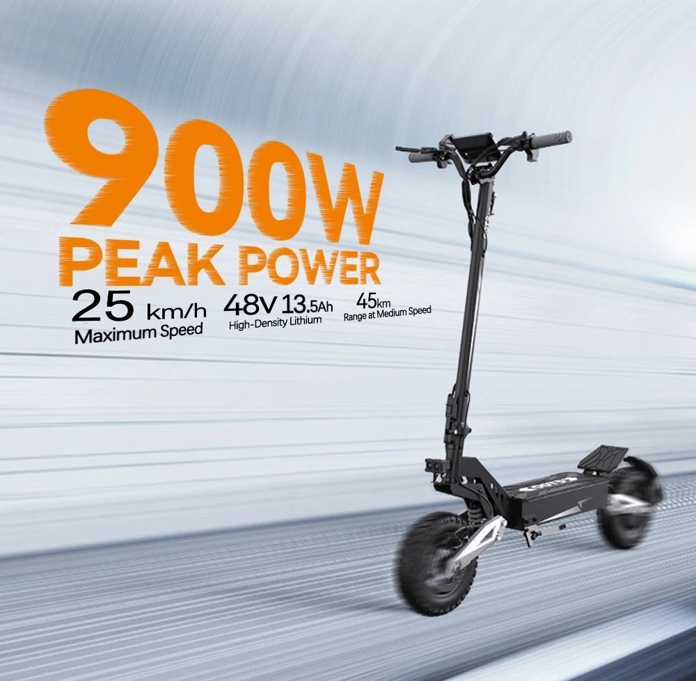 Monopattino Ripiegabile Elettrico 250W Ruote Fuoristrada11 Pollici 25 km/h 45 km