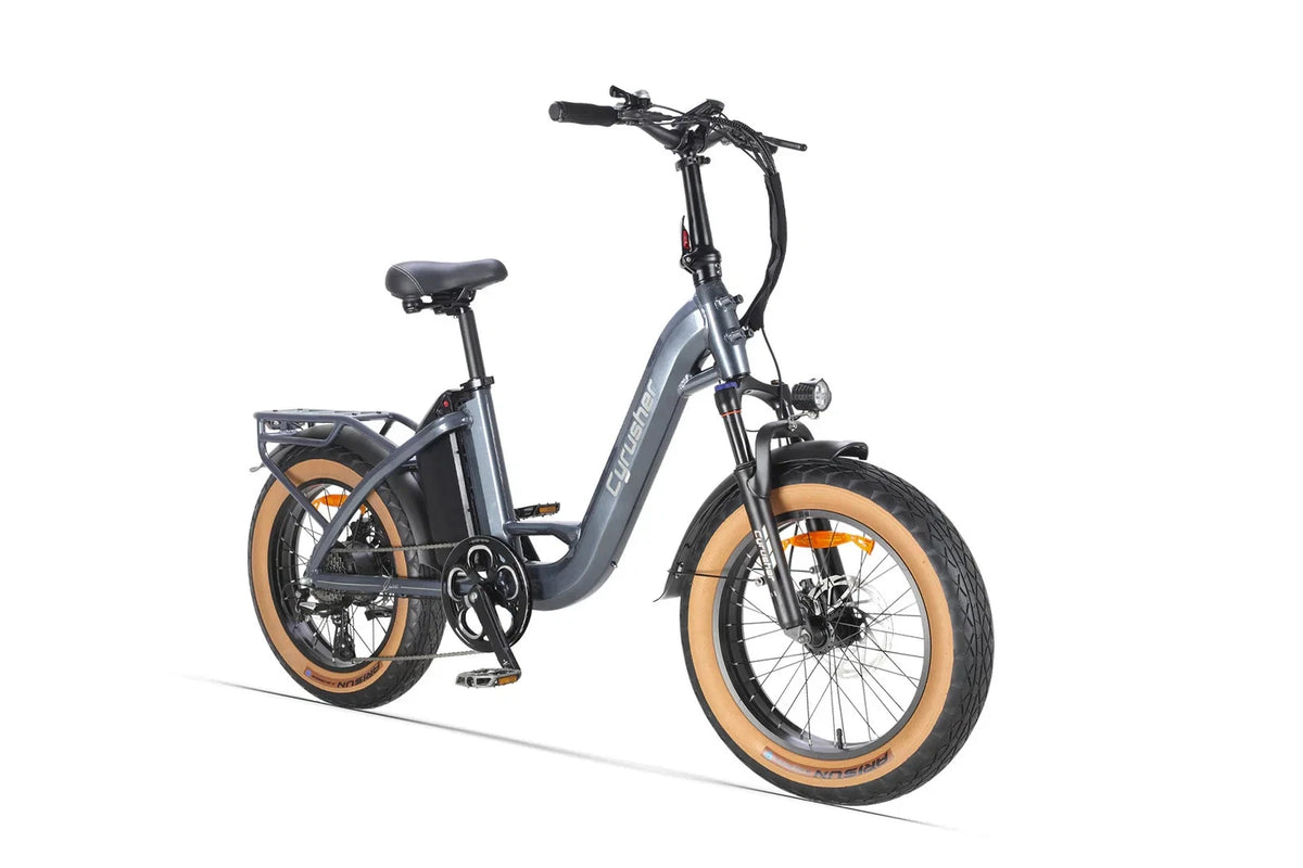 Bici Elettrica 48V 18Ah Luxe Telaio Passante Ruote Grasse 20" Per Città