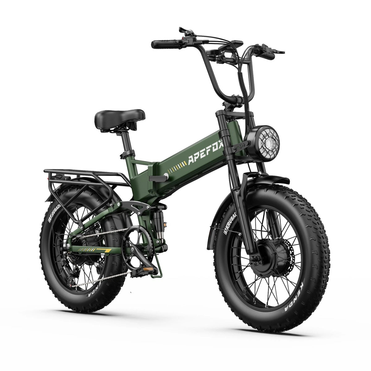 E-bike pieghevole doppio motore 250W 48V 1080Wh autonomia 100km ruote fat