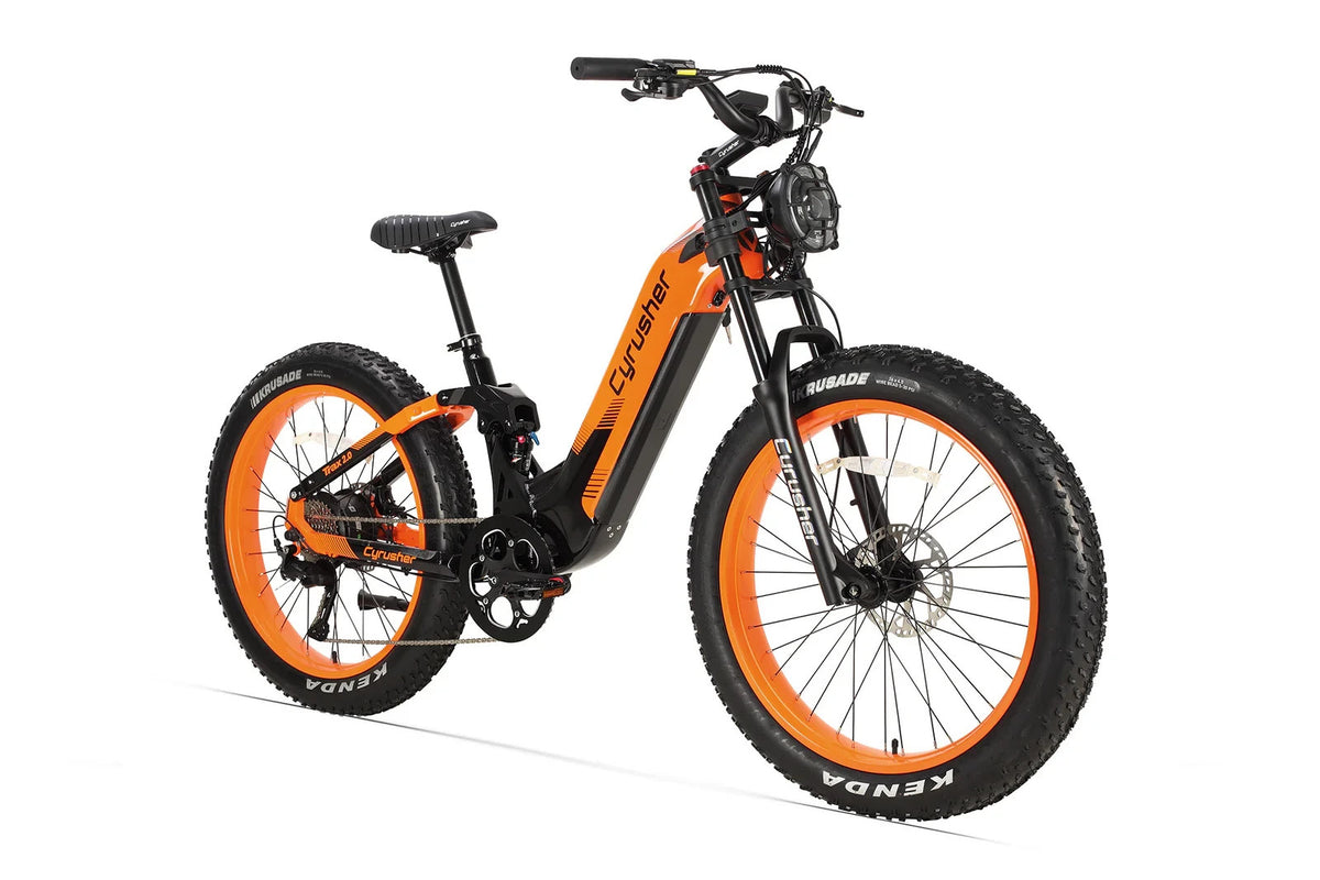 Cyrusher Trax2.0 Mountain All Terrain Air Shock 9-speed 750W 52V 20AH Ebike US