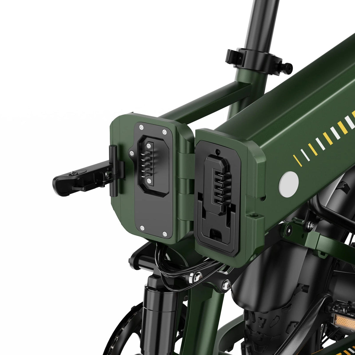 E-bike pieghevole doppio motore 250W 48V 1080Wh autonomia 100km ruote fat