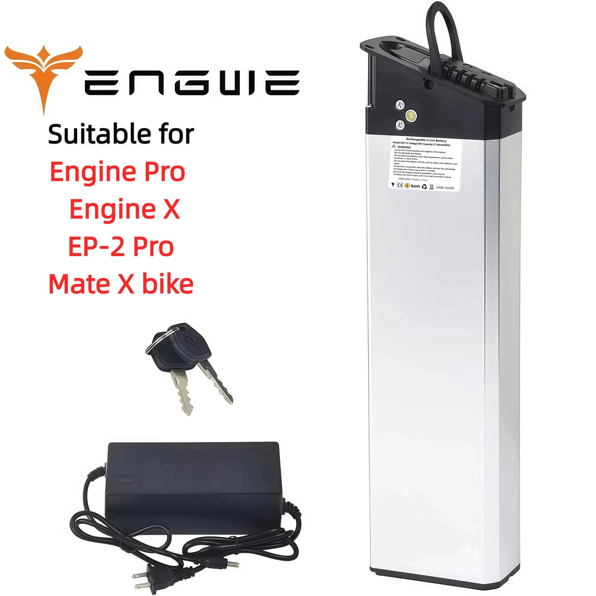 ENGWE Batteria 48V 720Wh Per Bici Elettrica Pieghevole Ideale Percorsi Urbani