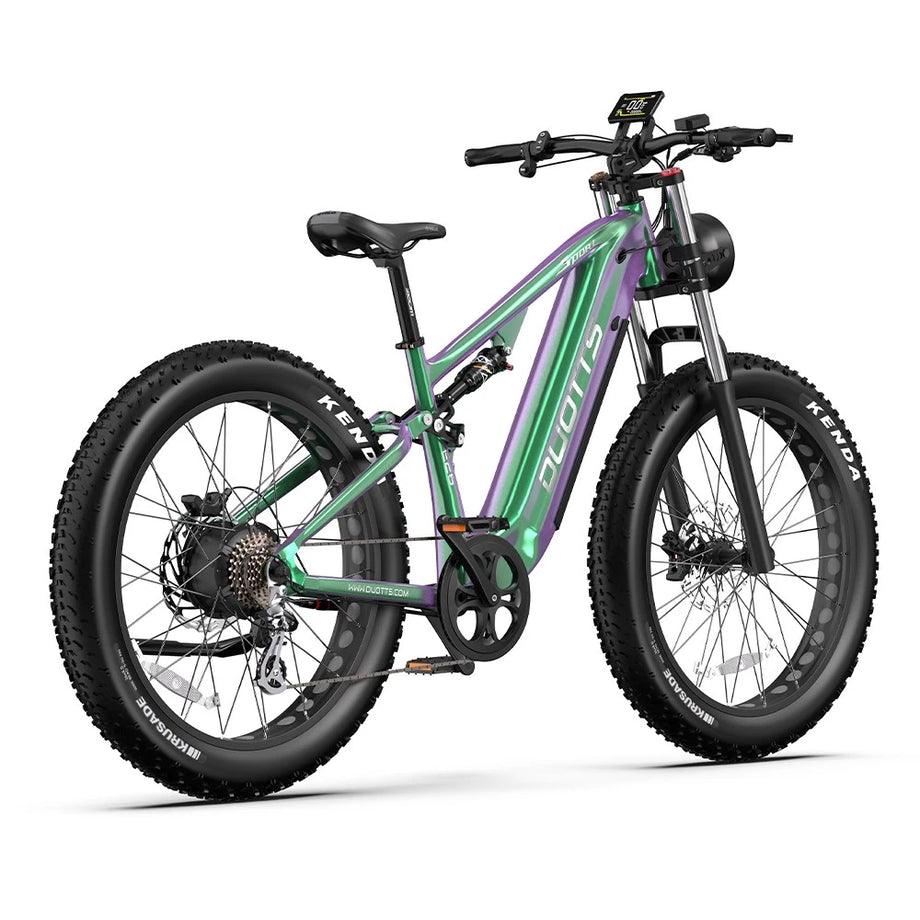 Bicicletta Elettrica 26" Off-Road, 48V 20Ah, 8 Marce, Doppi Ammortizzatori 120km