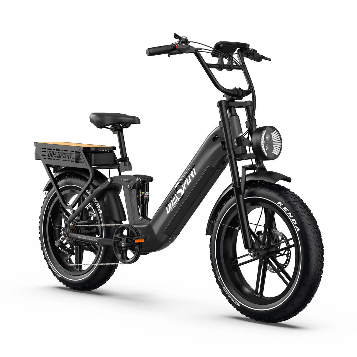 Onesport OT08Pro E-Bike 1728Wh Batteria Doppia 190km Full Suspension 7 Velocità