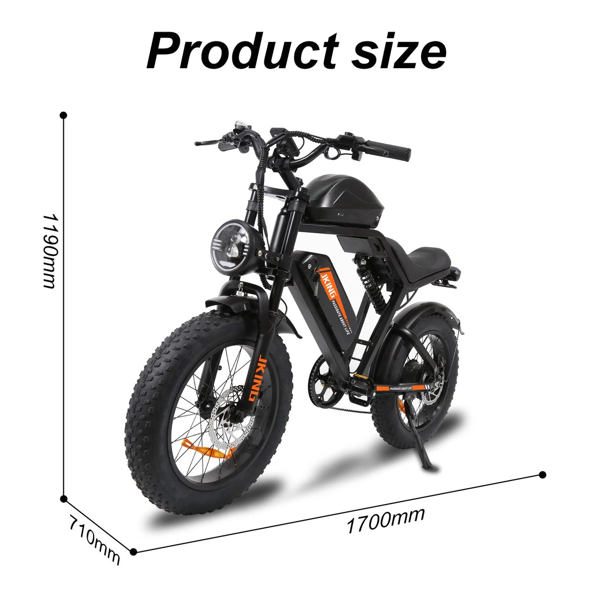 Bicicletta Elettrica 48v Batteria 960wh Motore 1000w Pneumatico Grosso 20"